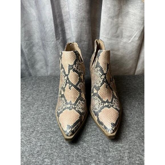 Vince Camuto Gigietta Snakeskin Python Booties Leather Women's Size 9 - Picture 4 of 14